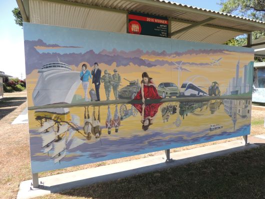 Mural Reflection of Time